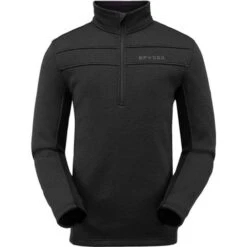 Spyder Encore Half Zip Fleece Jacket - Men's 17 Spyder Encore Half Zip Fleece Jacket - Men's -Ski Series 191252001 encore halfz flc blk