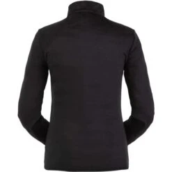 Spyder Shimmer Bug Zip T-Neck - Women's - 2023 Model -Ski Series 194091001 spyn shim bug zipt blk back