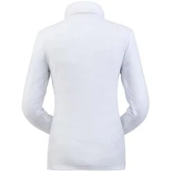 Spyder Shimmer Bug Zip T-Neck - Women's - 2023 Model -Ski Series 194091100 spyn shim bug zipt white back