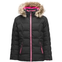 Spyder Zadie Synthetic Down Jacket - Girl's -Ski Series 195050 Spyn Atlas Syn Down BLACK l1