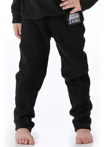 Zemu Little Boys Black Fleece Pant - Youth 3 Zemu Little Boys Black Fleece Pant - Youth