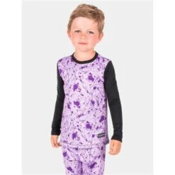 BlackStrap Therma Crew Top - Youth -Ski Series BLK S BL K U T THR splatt lav 1