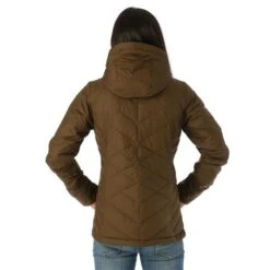 Columbia Heavenly Hooded Jacket - Women's - 2023 Model 23 Columbia Heavenly Hooded Jacket - Women's - 2023 Model -Ski Series FW23 Columbia WomensHeavenlyHoodedJacket OliveGreen Model3