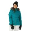 Nils Cervinia Faux Fur Parka - Women's -Ski Series FW23 Nils WomensCerviniaFauxFur Emerald Model1