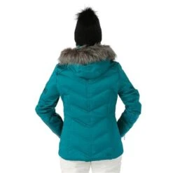 Nils Cervinia Faux Fur Parka - Women's -Ski Series FW23 Nils WomensCerviniaFauxFur Emerald Model3