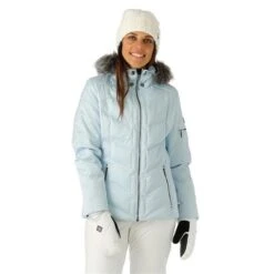 Nils Cervinia Faux Fur Parka - Women's -Ski Series FW23 Nils WomensCerviniaFauxFur IceBlue Model1