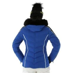 Nils Courchevel Faux Fur Parka - Women's 12 Nils Courchevel Faux Fur Parka - Women's -Ski Series FW23 Nils WomensCourchevelFauxFur Sapphire Model3