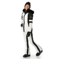 Nils Gstaad Faux Fur Parka - Women's -Ski Series FW23 Nils WomensGstaadFauxFur White Model3