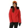 Nils Niseko Faux Fur Parka - Women's -Ski Series FW23 Nils WomensNisekoFauxFur Red Model1