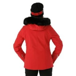Nils Niseko Faux Fur Parka - Women's -Ski Series FW23 Nils WomensNisekoFauxFur Red Model4