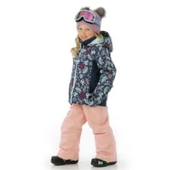 Roxy Snowy Tale Jacket - Girl's -Ski Series FW23 Roxy ToddlerGirlsSnowyTaleJacket MedievalBlueNeo Model2