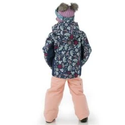 Roxy Snowy Tale Jacket - Girl's -Ski Series FW23 Roxy ToddlerGirlsSnowyTaleJacket MedievalBlueNeo Model3