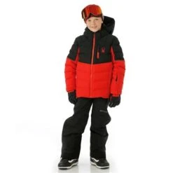 Spyder Impulse Synthetic Down Jacket - Boy's -Ski Series FW23 Spyder BoysImpulseSyntheticDownJacket Volcano Model31