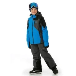 Spyder Leader Jacket - Boy's -Ski Series FW23 Spyder BoysLeaderJacket Collegiate Model3