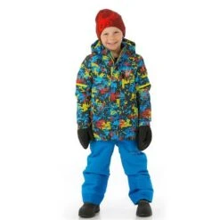 Spyder Mini Impulse Synthetic Down Jacket - Boy's -Ski Series FW23 Spyder BoysMiniImpulseSyntheticDownJacket DigiBug Model2