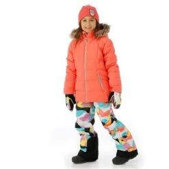 Spyder Zadie Synthetic Down Jacket - Girl's -Ski Series FW23 Spyder GirlsAtlasSyntheticDownJacket Tropic Model2