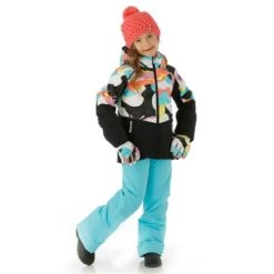 Spyder Conquer Jacket - Girl's 11 Spyder Conquer Jacket - Girl's -Ski Series FW23 Spyder GirlsConquerJacket LandscapeMulti Model3