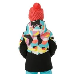 Spyder Conquer Jacket - Girl's 12 Spyder Conquer Jacket - Girl's -Ski Series FW23 Spyder GirlsConquerJacket LandscapeMulti Model4