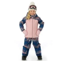 Spyder Conquer Jacket - Toddler Girl's 22 Spyder Conquer Jacket - Toddler Girl's -Ski Series FW23 Spyder ToddlerGirlsConquerJacket NitesGlow Model2