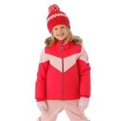 Spyder Lola Jacket - Toddler Girl's -Ski Series FW23 Spyder ToddlerGirlsLolaJacket Cerise Model1