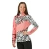 Spyder Sabrina Zip T-Neck - Women's -Ski Series FW23 Spyder WomensSabrinaZipTNeck Tropic Model
