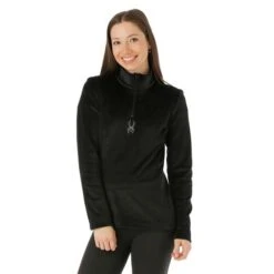 Spyder Shimmer Bug Zip T-Neck - Women's - 2023 Model