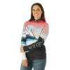Spyder Sundowner Zip T-Neck - Women's -Ski Series FW23 Spyder WomensSundownerZipTNeck Tropic Model