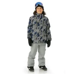 Sunice Reign Jacket - Boy's -Ski Series FW23 Sunice BoysReignJacket SprayPaintPrint Mode2
