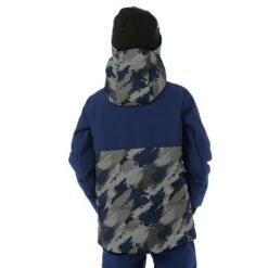 Sunice William Jacket - Boy's -Ski Series FW23 Sunice BoysWilliamJacket SprayPaintPrintBlack Model4