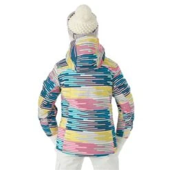 Sunice Zara Jacket - Girl's 16 Sunice Zara Jacket - Girl's -Ski Series FW23 Sunice GirlsZaraJacket BrickPrint Model4