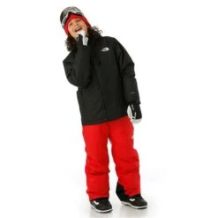 The North Face Freedom Extreme Insulated Jacket - Boy's -Ski Series FW23 TNF BoysFreedomExtremeInsJacket Black Model2