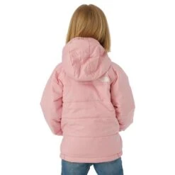 The North Face Reversible Perrito Hooded Jacket - Youth -Ski Series FW23 TNF KidsReversiblePerritoHoodedJacket CameoPink Model3