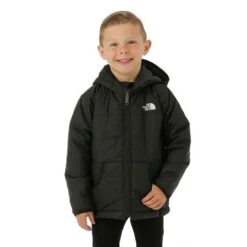 The North Face Reversible Perrito Hooded Jacket - Youth -Ski Series FW23 TNF KidsReversiblePerritoHoodedJacket TNFBlack Model1