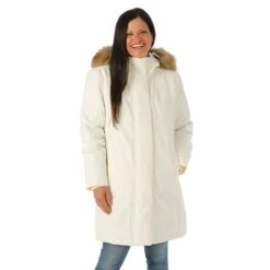 Women The North Face Arctic Parka - NF0A4R2V -Ski Series FW23 TNF WomensArcticParka White Model1