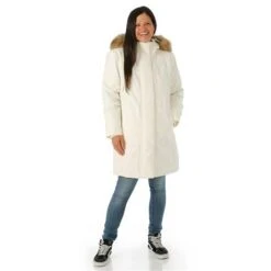 Women The North Face Arctic Parka - NF0A4R2V -Ski Series FW23 TNF WomensArcticParka White Model2