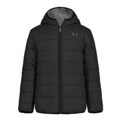 Under Armour Boys Rev Pronto Puffer Jacket - Boy's -Ski Series FW23 UnderArmour BoysRevProntoPufferJacket Black3