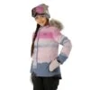 Under Armour Girls Printed Laila Jacket - Girl's -Ski Series FW23 UnderArmour GirlsPrintedLailaJacket AuroraPurple Model1