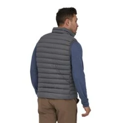 Patagonia Men's Down Sweater Vest With NetPlus - 84623 -Ski Series PAT 84623 forge grey model2