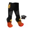 ActionHeat Rechargeable Heated Socks 3.7v 2 ActionHeat Rechargeable Heated Socks 3.7v -Ski Series action heat 3.7v rechargable battery heated cotton socks black yellow