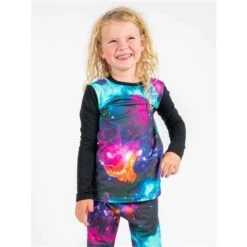 BlackStrap Therma Crew Top - Youth -Ski Series blk s bl k u t thr space galactic3