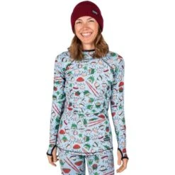 BlackStrap Cloudchaser Hooded Baselayer Top - Women's -Ski Series blkstrap cldchhood sussky 2223fw