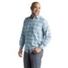 Exofficio Bugsaway Poros Plaid LS Shirt - Men's 1 Exofficio Bugsaway Poros Plaid LS Shirt - Men's -Ski Series exofficio ba poros plaid ls shirt mens navy
