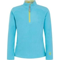 Spyder Speed Fleece Zip T-Neck - Girl's -Ski Series fw22 216008 438 a