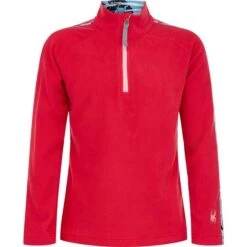Spyder Speed Fleece Zip T-Neck - Girl's -Ski Series fw22 216008 650 a