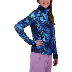 Obermeyer Clara 1/4 Zip Top - Girl's (Teen) 31 Obermeyer Clara 1/4 Zip Top - Girl's (Teen) -Ski Series fw22 3901021163 s03 modsde