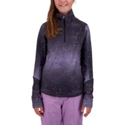 Obermeyer Clara 1/4 Zip Top - Girl's (Teen) 33 Obermeyer Clara 1/4 Zip Top - Girl's (Teen) -Ski Series fw22 3901021177 s01 modfrt