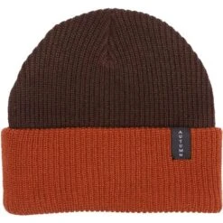 Autumn Select Blocked Beanie -Ski Series fw22 blocked beanie burntorange