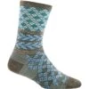Darn Tough Greta Crew Lightweight Sock - Women's -Ski Series fw22 dt 6018 aqua
