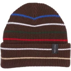Autumn Select Multi Stripe Beanie 12 Autumn Select Multi Stripe Beanie -Ski Series fw22 multistripe beanie chocolatebrown