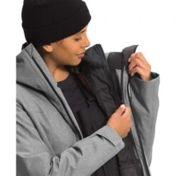 Women The North Face ThermoBall ECO Snow Triclimate Jacket - NF0A4R18 -Ski Series fw22 nf0a4r18 hat modelclose3
